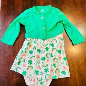 Infants Dress onesie with jacket. size 12 months